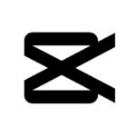 Logo de CapCut Pro APK, icône stylisée en noir représentant une lettre X.