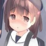 "Portrait d'une jeune fille anime, Itazura Train APK, ambiance douce."